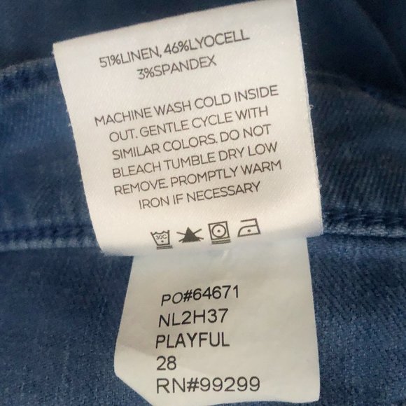 Anthropologie Blue Wide Leg Pants - Picture 12 of 16